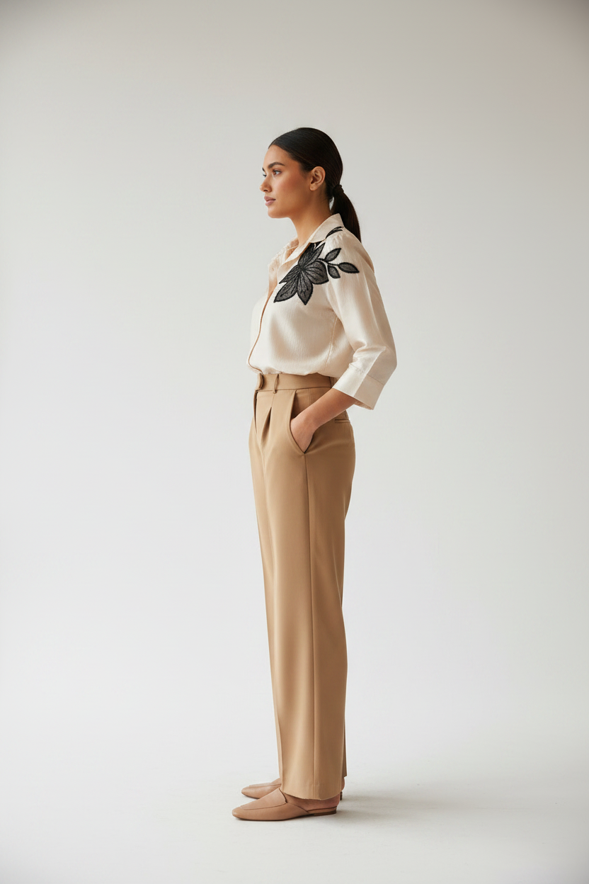 Halima Shirt — Side White
