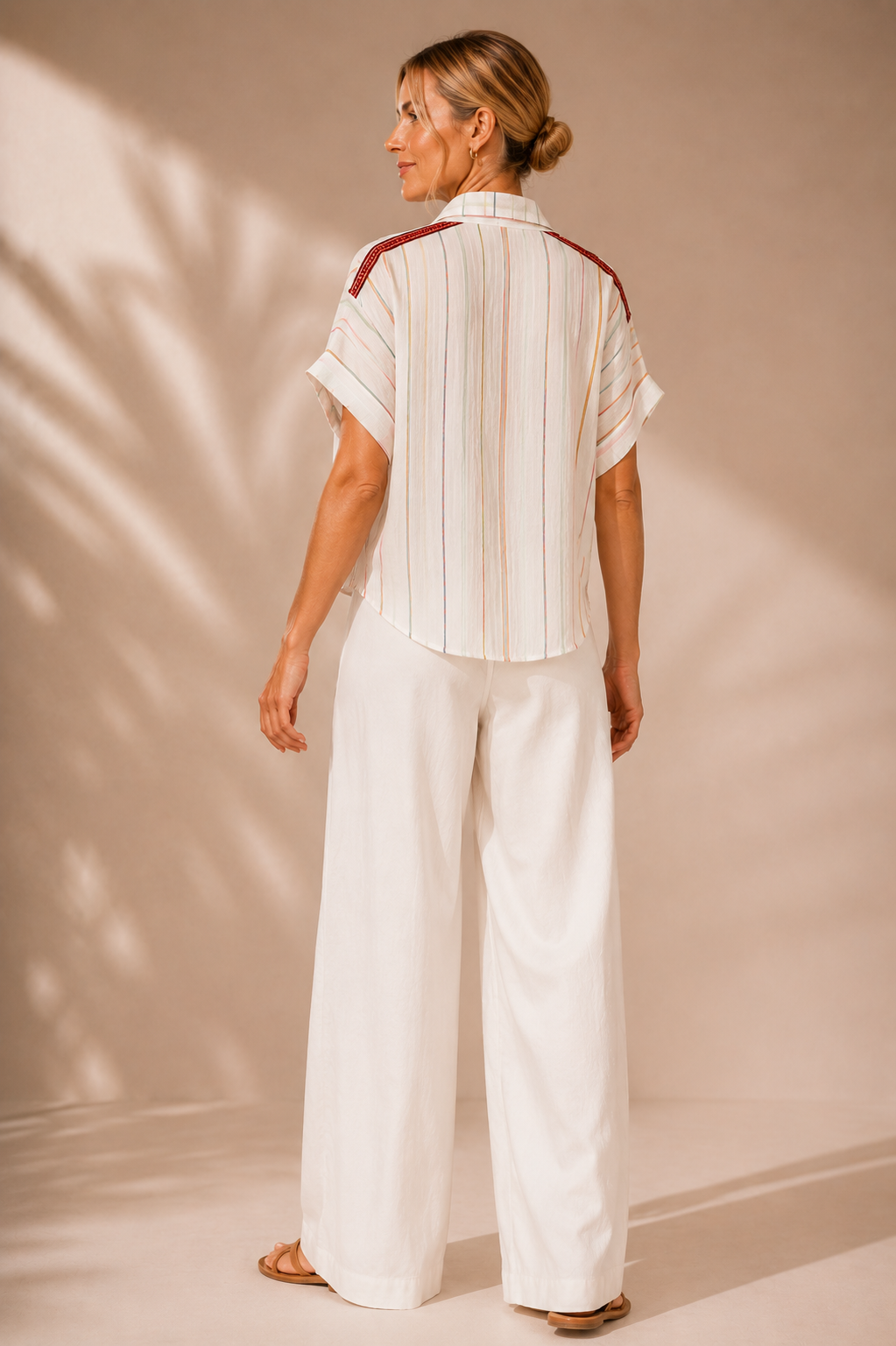 Terracotta Lace Voile Shirt