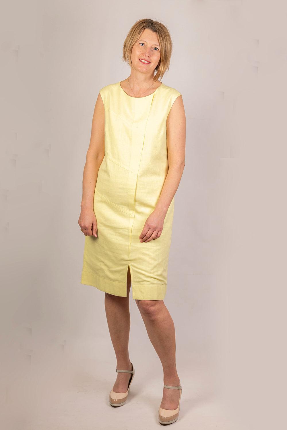 Classic Linen Dress - Yuniku London