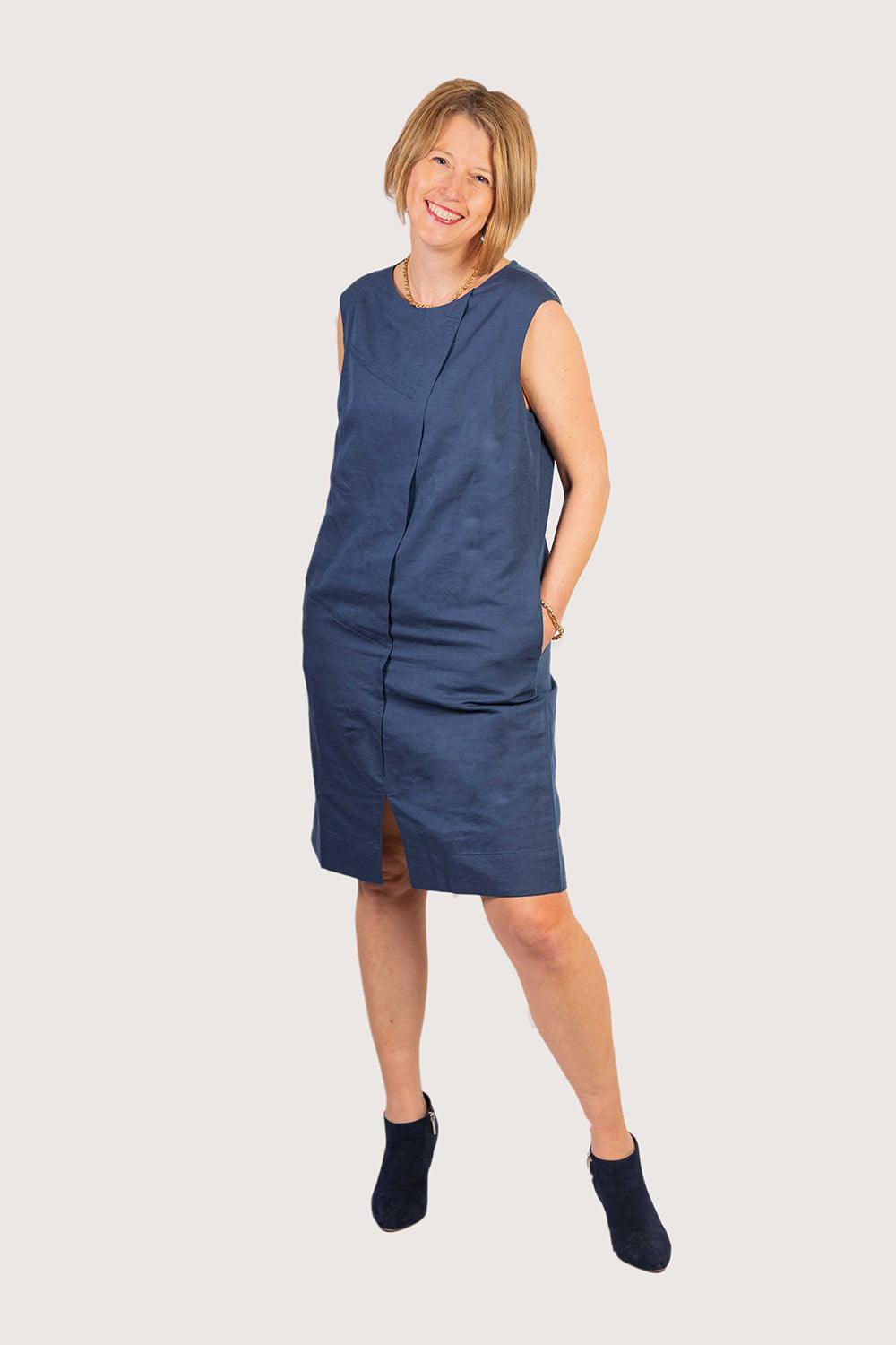 Classic Linen Dress - Yuniku London