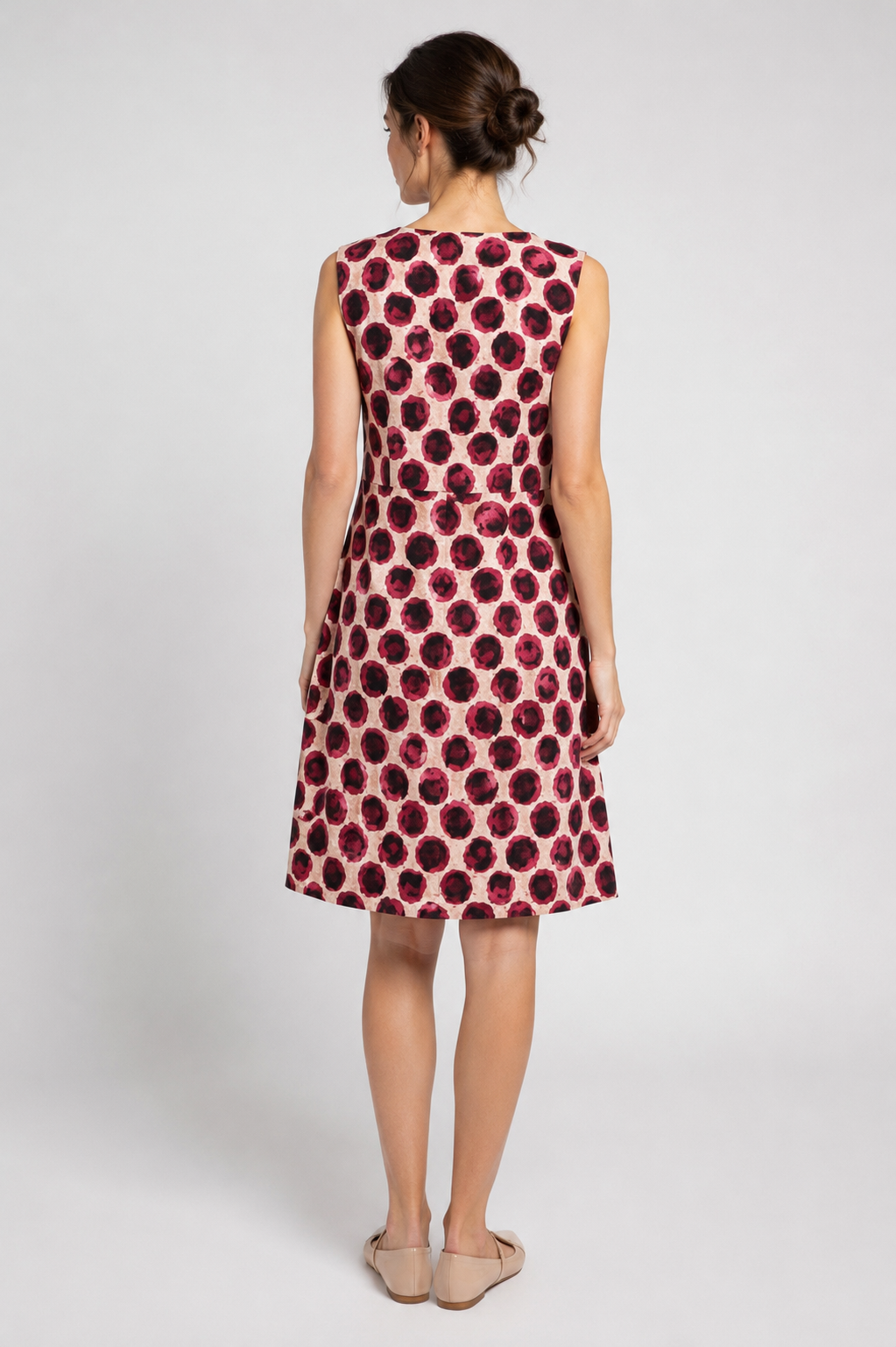 Plum Polka Dot Dress