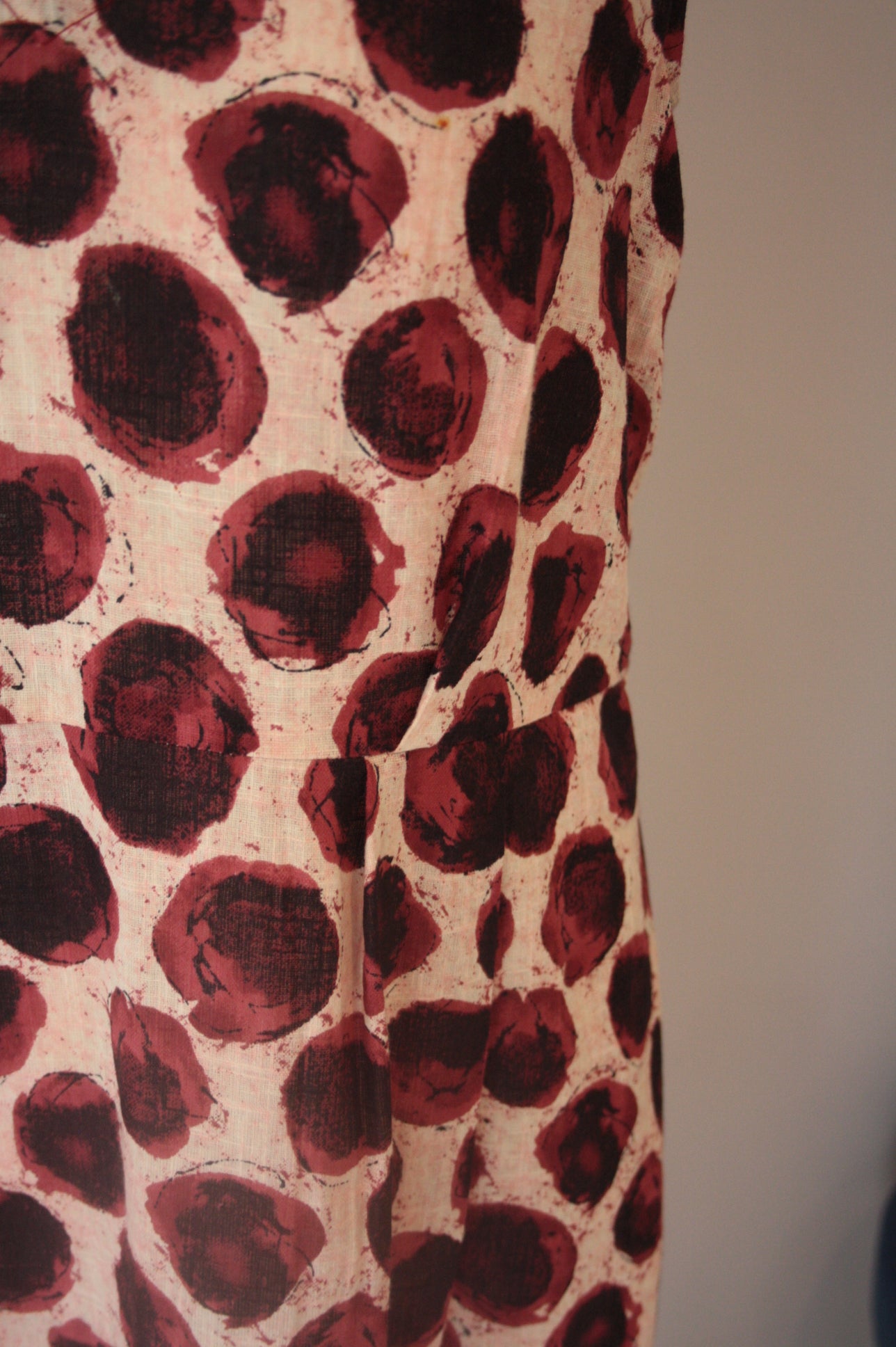 Yummy Plum Polka Dot Shift Dress - Yuniku London