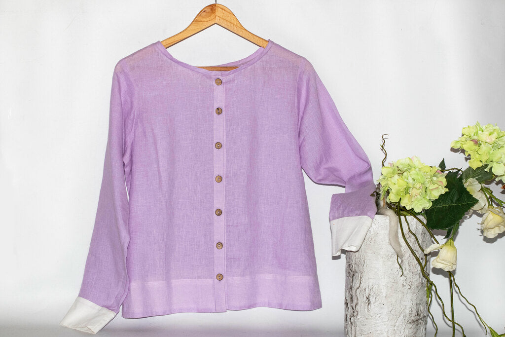 Womenswear Lilac Linen Blouse