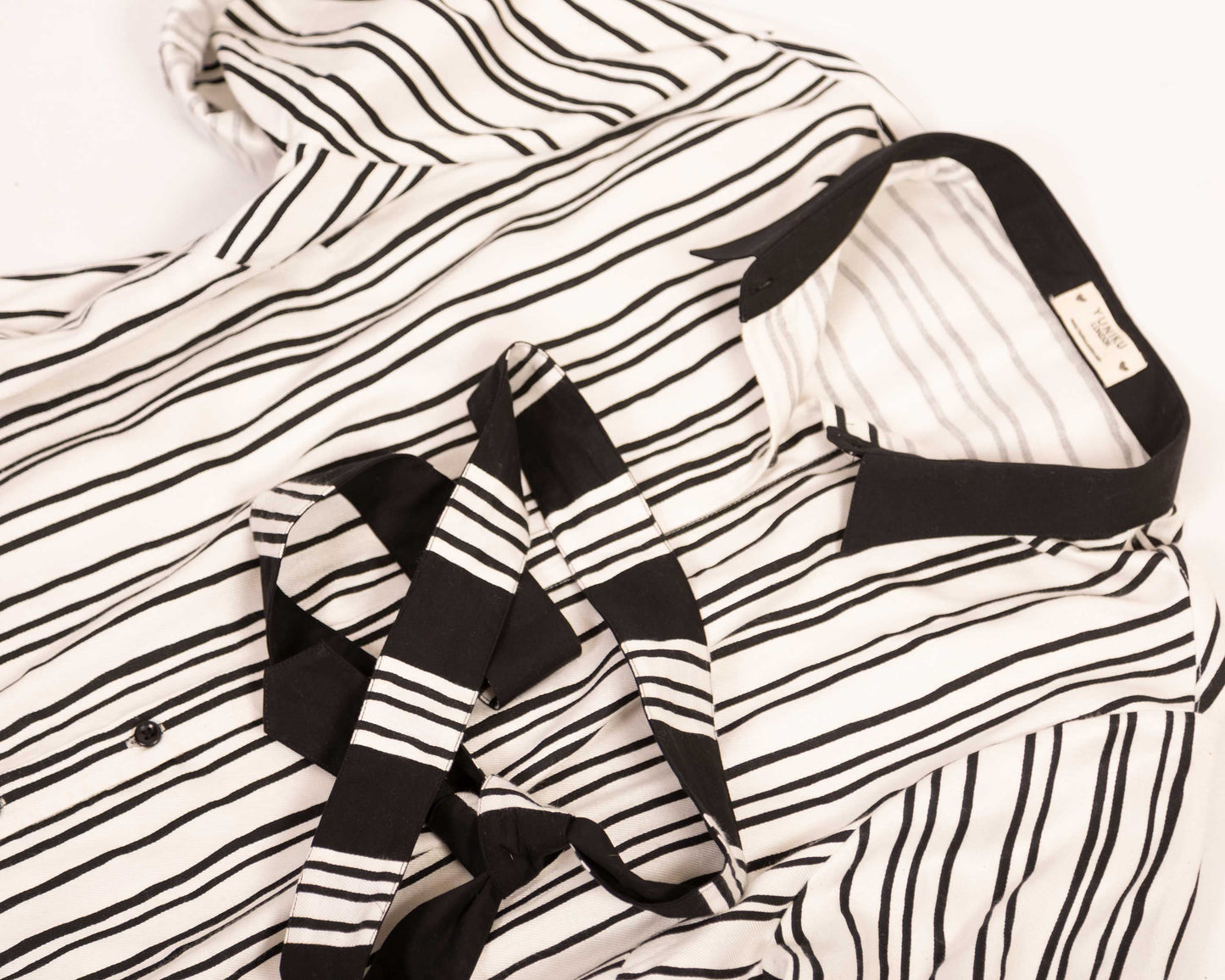 Monochrome Maxi Shirt Dress